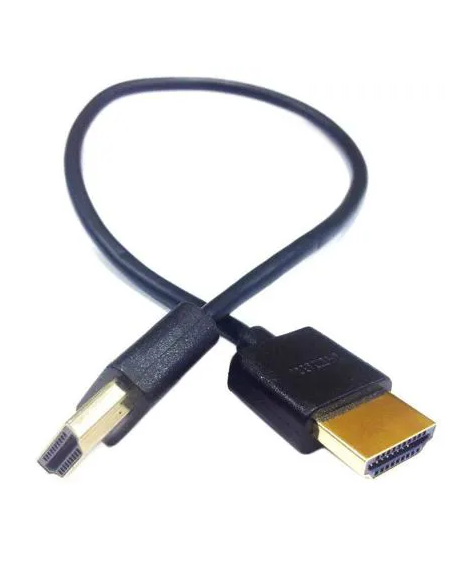 (Type A) Ultra Thin HDMI Male to (Type A) Full HDMI Male Cable Length: 18in / 45cm