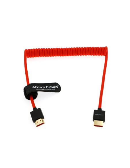 Alvin's Cables 8K Full HDMI 2.1 Braided Coiled Cable