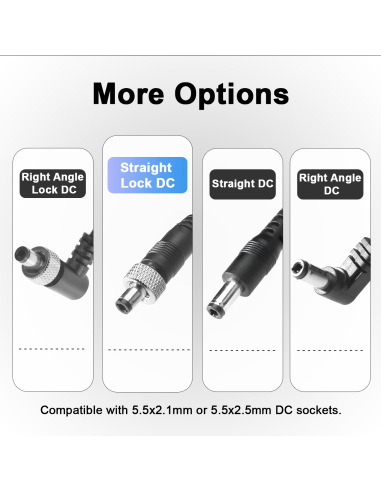 Cable Alvin's Cables D-Tap a DC 2.1 Locking Alimentación