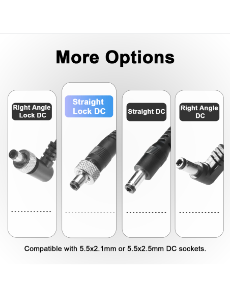 Cable Alvin's Cables D-Tap a DC 2.1 Locking Alimentación