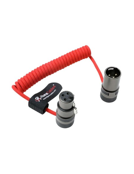 Alvin's Cables Rotatable XLR 3 Pin Male to Female Coiled Cable